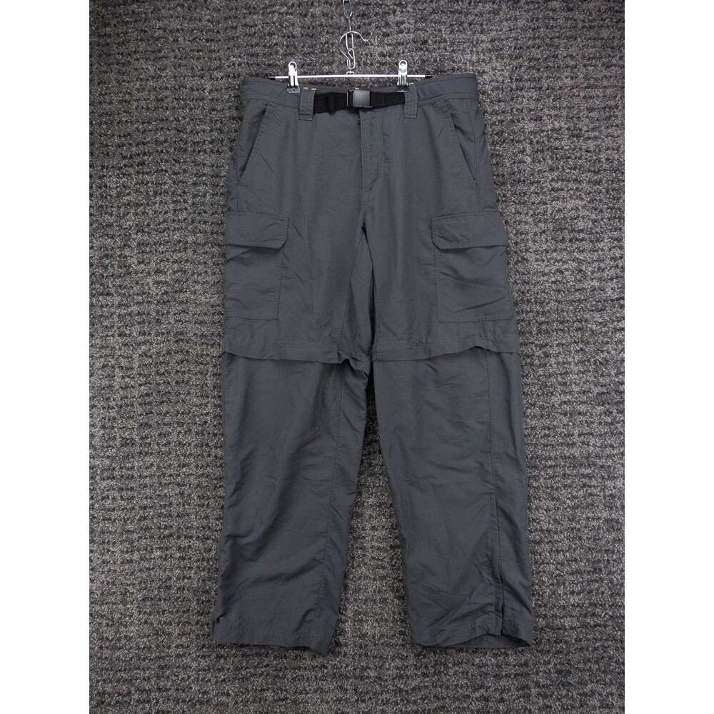 Eddie Bauer Cargo Pants Mens 34x30 Actual 34x29 Gray Travex Convertible Gorpcore